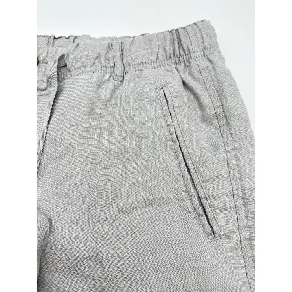 Tasso Elba Men's M Gray 100% Linen Pants 30